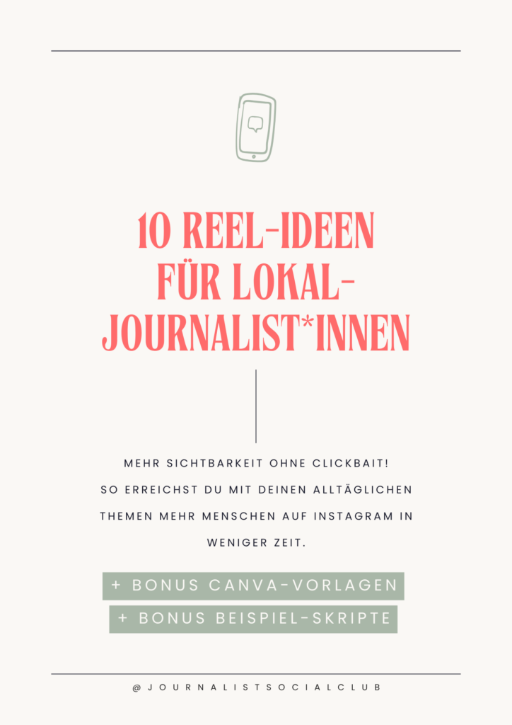 Reels Keywords für Journalist*innen